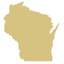 MDF Cut Out - Wisconsin, 6"