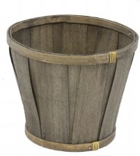 Woodchip Basket, 6.5" x 5.5" - Light Black