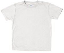 Youth T-Shirt, White- Medium