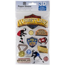 Paper House 3D Stickers Wrestling