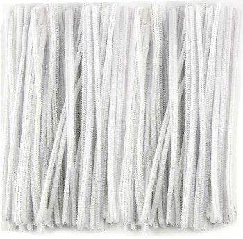 Touch Of Nature Chenille Stems, 12&quot; - 250pc - White