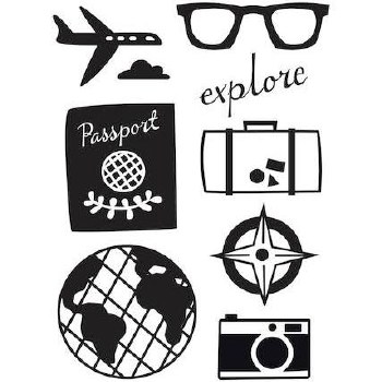 Darice Embossing Folder- Travel