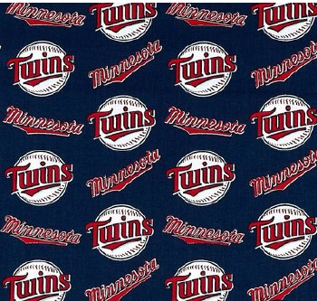 Sport Teams Bolted Fabric- Minnesota Twins Logo