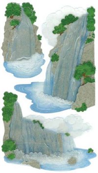 Jolees Outdoor Dimensional Stickers - Vellum Waterfall