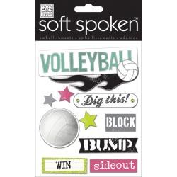 MAMBI Soft Spoken Stickers- Volleyball- Volleyball Bumb Set