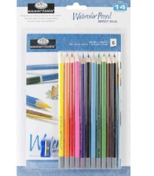 Essentials Watercolor Pencil  Artist Pack - 14 Pc