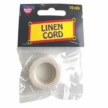 Waxed Linen Cord White - 10yd