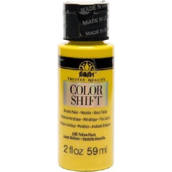 FolkArt Color Shift Metallic Acrylic Paint, 2oz- Yellow Flash