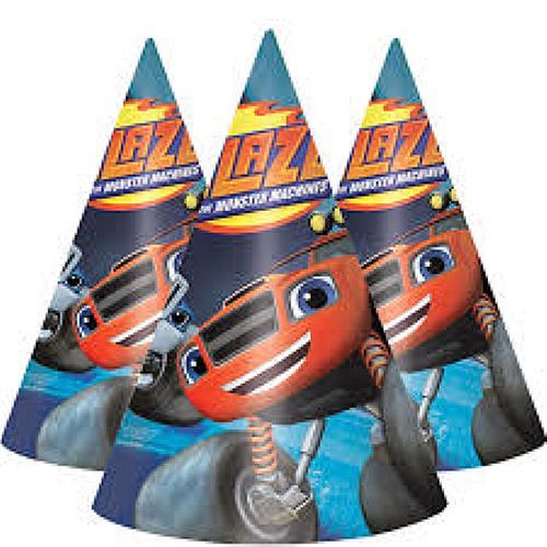 blaze party hats