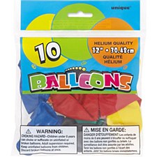 12" Assorted Balloons