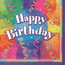 Brilliant Birthday Beverage Napkins 16ct