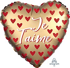 18" Je T'Aime Satin Heart