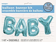 14"Baby Blue Balloon Banner