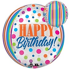 15"Birthday Bright Dots Orbz