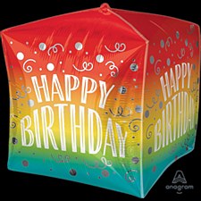 15"Birthday Gradient Swirls Cubez
