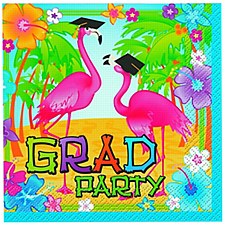 Grad Flamingos Lunch Napkin