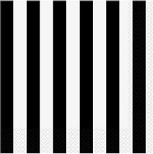 Black Stripe Lunch Napkin Black Stripe Lunch Napkin
