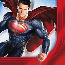 Superman Saves The Day Lunch Napkins Superman Saves The Day Lunch Napkins