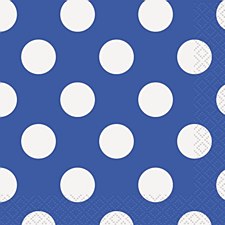 Royal Blue Dots Bev. Napkin Royal Blue Dots Bev. Napkin