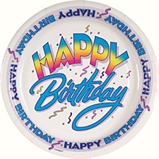 Happy Birthday 7" Dessert Plates 8ct