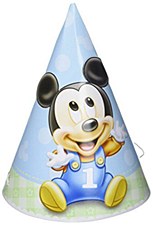 Mickey 1st Birthday Cone Hats