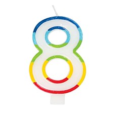 #8 Rainbow Candle
