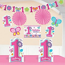 Sweet 1st Birthday Girl Decoration Kit