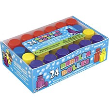 24 Party Bubbles Assorted Colors 0.6oz.