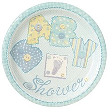 9"Baby Blue Stitching Plates