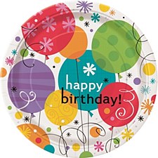 Breezy Birthday 9" Lunch Plates 8ct