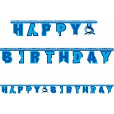 Shark Splash Happy Birthday Banner Shark Splash Happy Birthday Banner