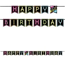 Glow Party Ribbon Banner