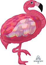 33"Iridescent Pink Flamingo