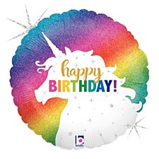 36" Glitter Unicorn Birthday