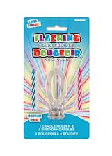 "0" Flashing Candle Holder