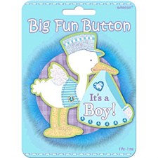 It's A Boy Big Fun Button It's A Boy Big Fun Button