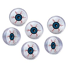 6 Eyeball Bounce Balls