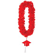 Red Grad Lei Necklace