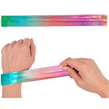 4 Metallic Slap Bracelets