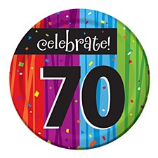Milestone Celebrations "70" Dessert Plates, 8ct