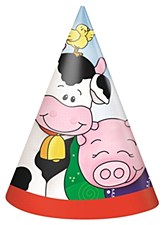 Farm Friends Party Hats