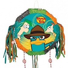 Phineas & Ferb Drum Pull Pop-Out Piñata
