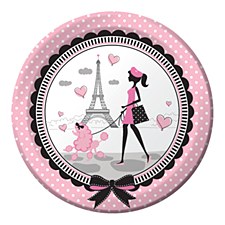 Party in Paris 9" Lunch Plates, 8ct Party in Paris 9" Lunch Plates, 8ct