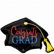 31"Congrats Grad Blue &Red