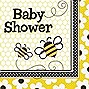Busy Bee Baby Shower Lunch Napkins