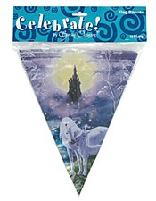 Fairy Tale Unicorns Flag Banner