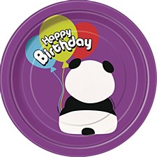 Birthday Panda 7" Dessert Plates 8ct