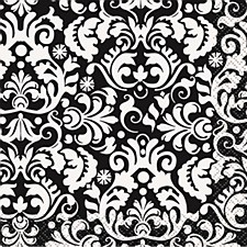 Black Damask Bev.Napkins