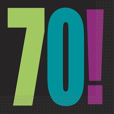 Birthday Cheer 70th Birthday Luncheon Napkins (16ct)