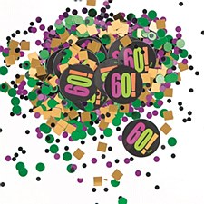 Birthday Cheer 60th Birthday Paper & Foil Confetti